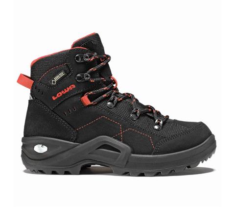 LOWA Kody III GTX Mid Jr sort rod 27 Tursko til barn Ramo AS